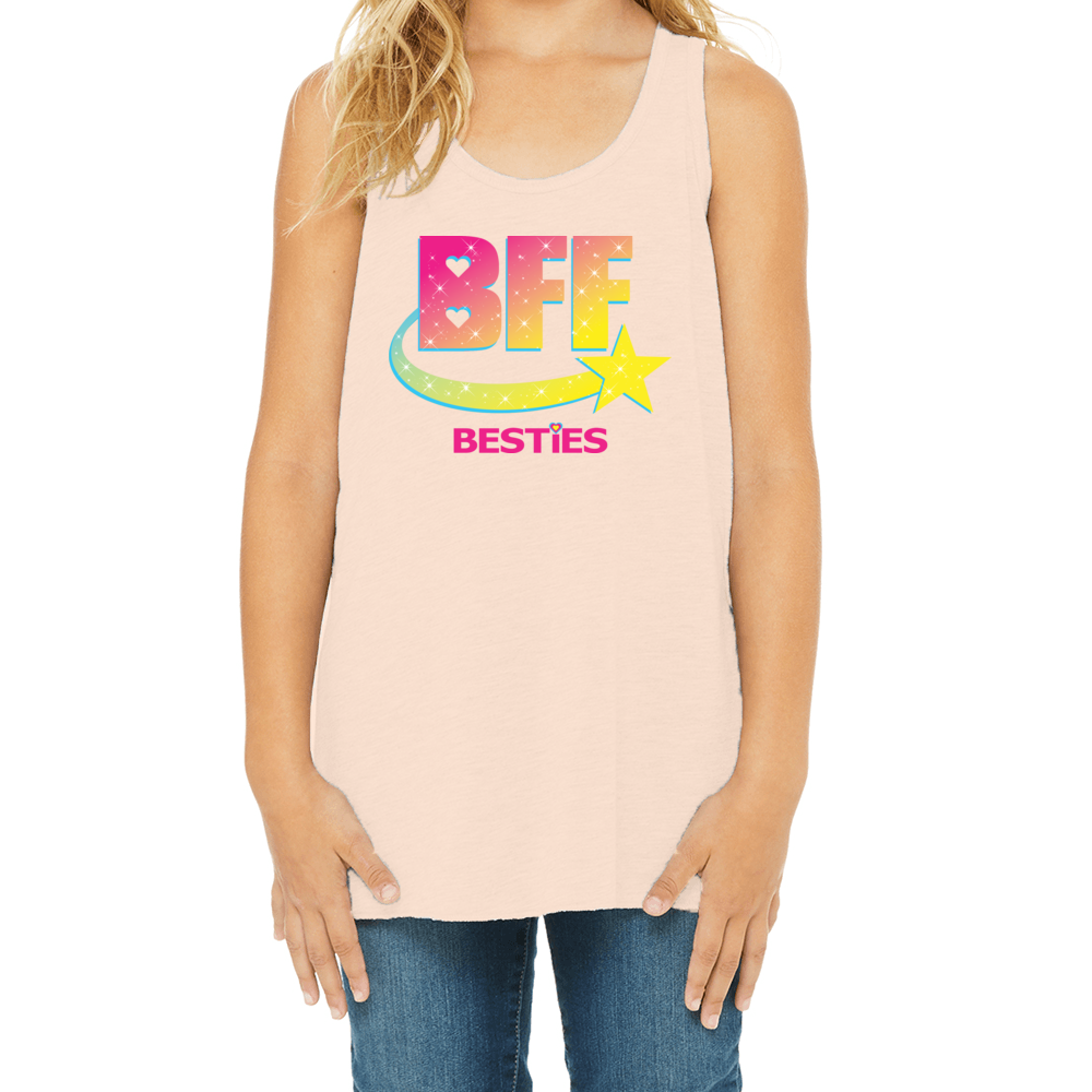 Young Womens Flowy Racerback Tank
