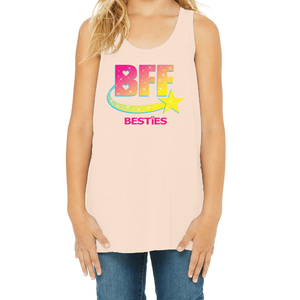 Young Womens Flowy Racerback Tank